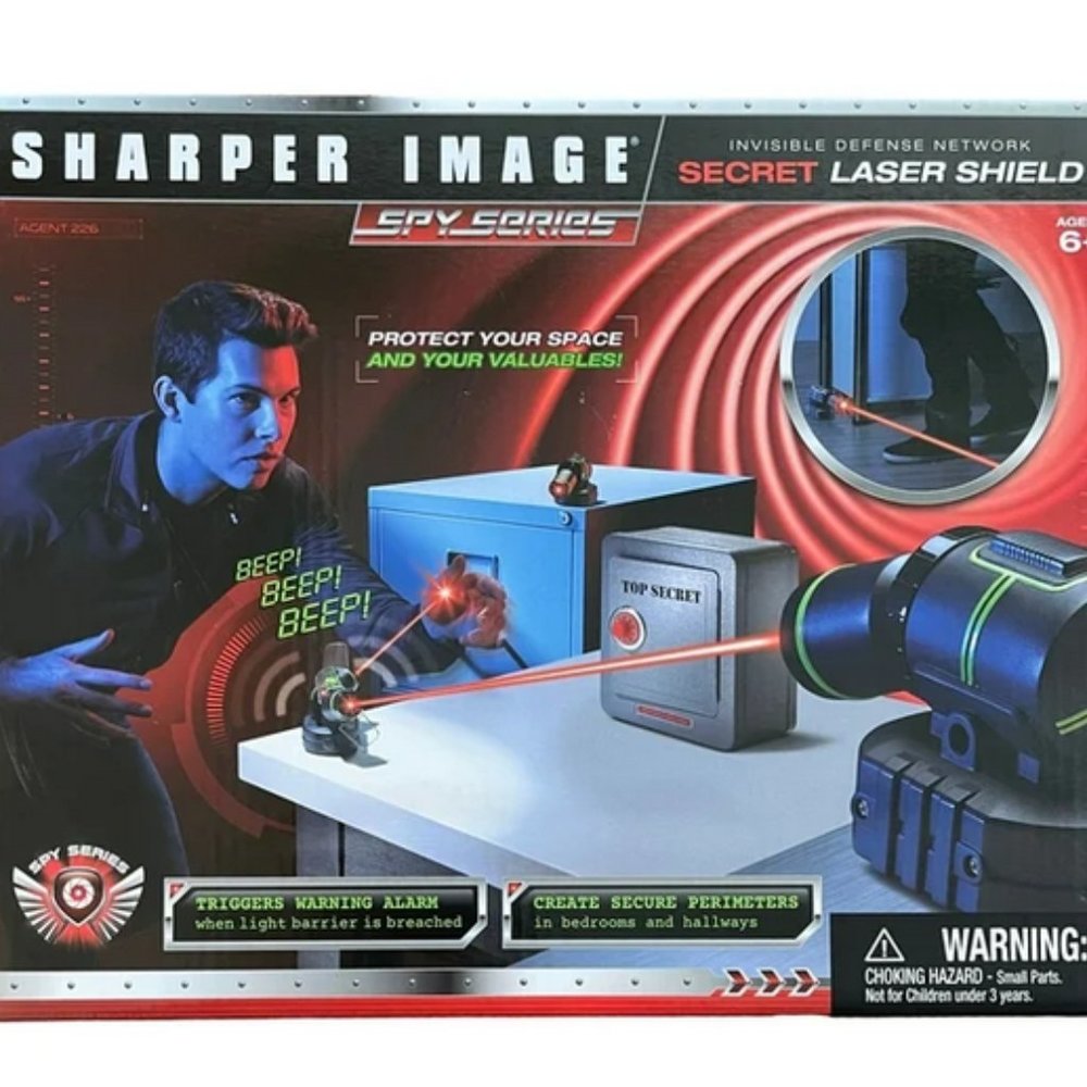 Sharper Image Spy Series Secret Laser Shield Game STEM Fun  *OPEN BOX*